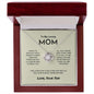 To My Loving Mom - My Caring Mother - Love Knot Necklace