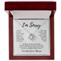 I'm Sorry - Love Knot Necklace