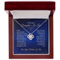 To My Dear Daughter-In-Law - The Best Thing - Love Knot Necklace