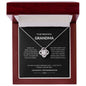 To My Beautiful Grandma - Eternity And Beyond - Love Knot Necklace