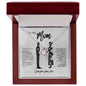To My Mom - You Are Loved - Love Knot Necklace