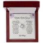 Mother Of The Groom - Thank You - Love Knot Necklace