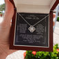 To My Amazing Mother In Law - I Love You - Love Knot Necklace