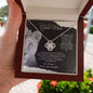 To My Queen Mom - The Sweetest Gift - Love Knot Necklace