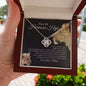 Para Mi Hermosa Hija - Sentir Mi Amor - Love Knot Necklace
