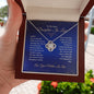 To My Dear Daughter-In-Law - The Best Thing - Love Knot Necklace