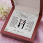 To My Mom - Forever Grateful - Love Knot Necklace