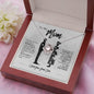 To My Mom - You Are Loved - Love Knot Necklace