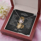 To My Daughter - Never Forget - Love Knot Necklace