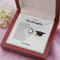 To My Granddaughter - My Shining Star - Love Knot Necklace