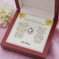 Mother Of The Groom - Thank You - Love Knot Necklace