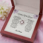 Mother Of The Groom - Thank You - Love Knot Necklace