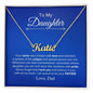 To My Daughter - Custom Name Necklace