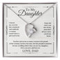 To My Daughter - The Proudest Moment - Forever Love Necklace