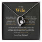 To My Wife - Feel My Love - Forever Love Necklace