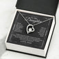 To My Daughter - The Proudest Moment - Forever Love Necklace