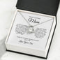 To My Loving Mom - An Angel - Forever Love Necklace