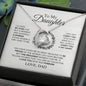 To My Daughter - The Proudest Moment - Forever Love Necklace