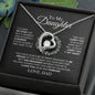 To My Daughter - The Proudest Moment - Forever Love Necklace