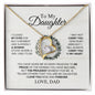 To My Daughter - The Proudest Moment - Forever Love Necklace