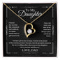 To My Daughter - The Proudest Moment - Forever Love Necklace