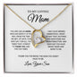To My Loving Mom - An Angel - Forever Love Necklace
