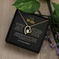 To My Wife - Feel My Love - Forever Love Necklace