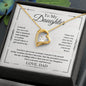 To My Daughter - The Proudest Moment - Forever Love Necklace
