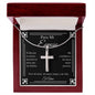 Para Mi Esposo - Pieza Que Faltaba - Artisan Cross Necklace