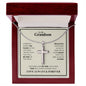 To My Grandson - Most Beautiful Chapters - Artisan Cross Necklace