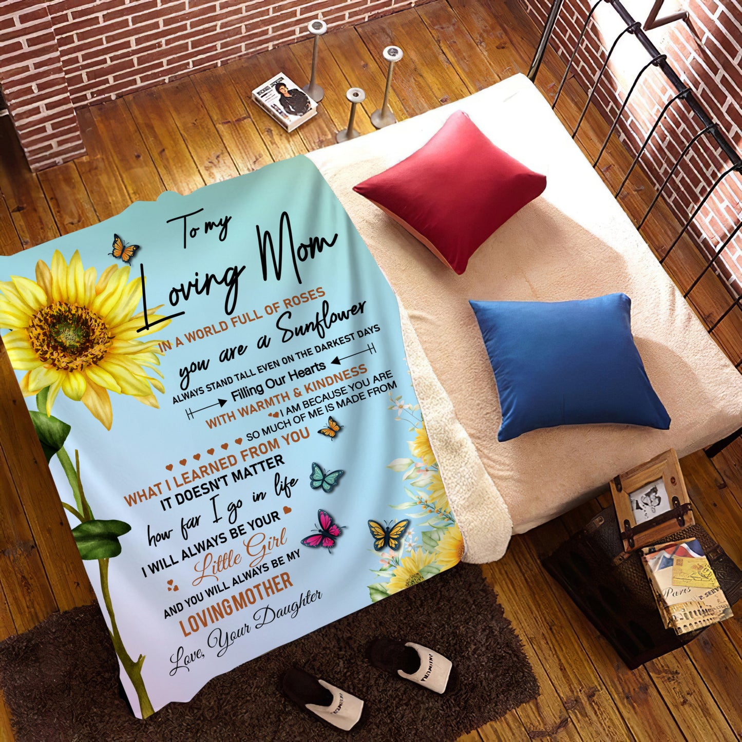 Mom - Sunflower Blanket - From Daughter