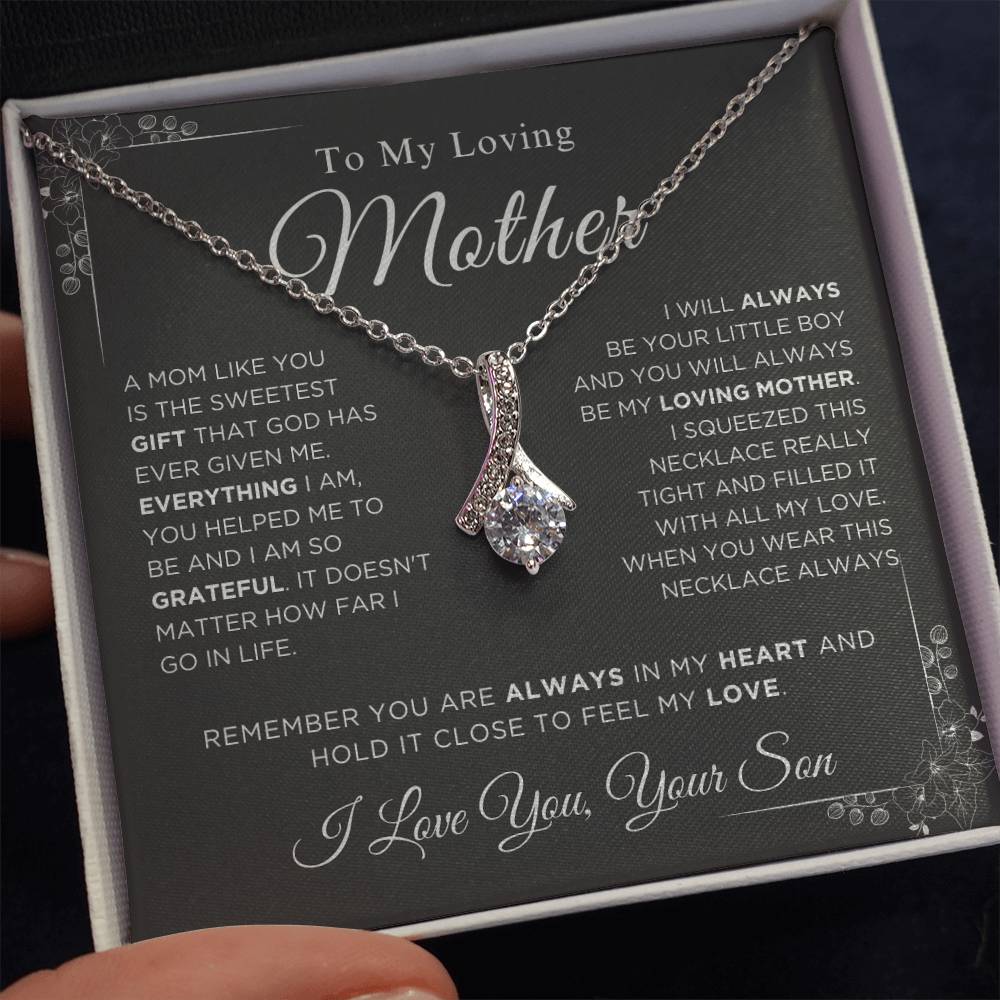 To My Loving Mother - The Sweetest Gift - Alluring Beauty Necklace