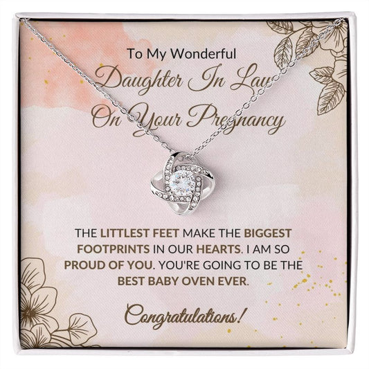 Daughter In Law - On Your Pregnancy - Love Knot Necklace