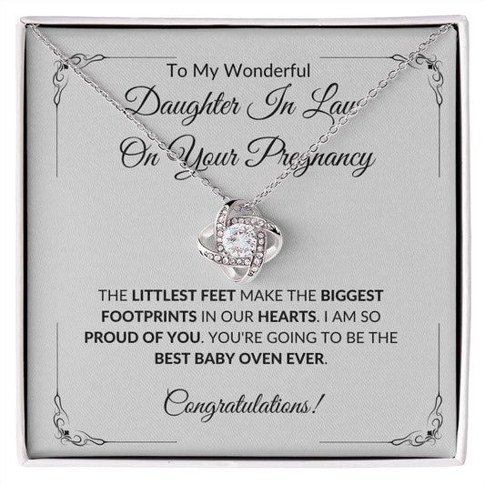 Daughter In Law - On Your Pregnancy - Love Knot Necklace