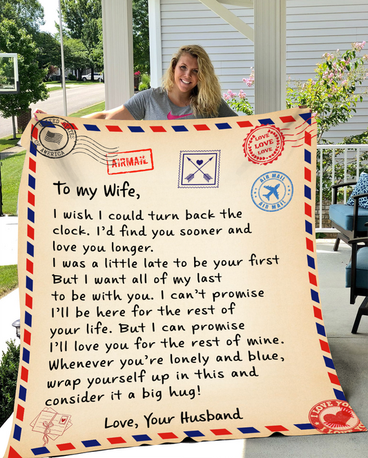To My Wife - Love Letter Blanket