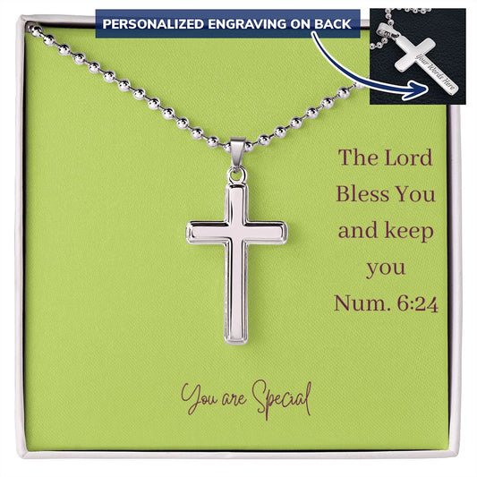 Faith- Personalized Cross Necklace