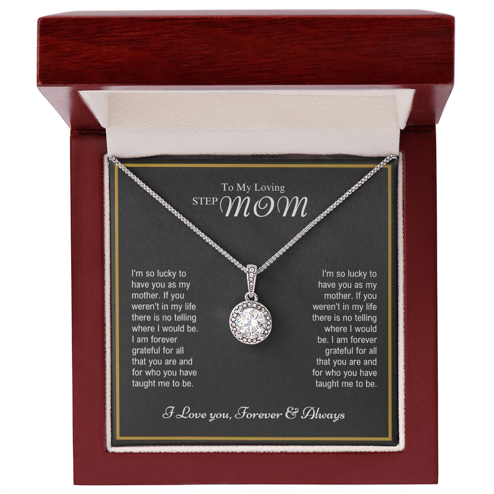 To My Loving Stepmom - Forever Grateful - Eternal Hope Necklace