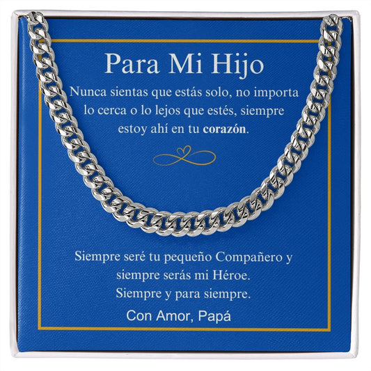 Para Mi Hijo - Siempre Y Para Siempre - Cuban Link Chain