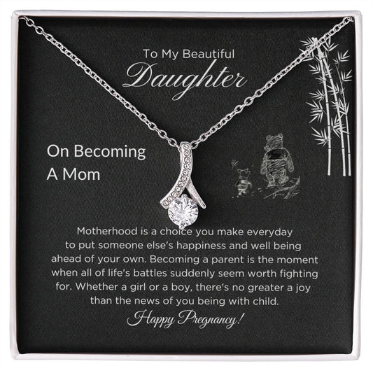 Daughter - Happy Pregnancy - Alluring Beauty Necklace