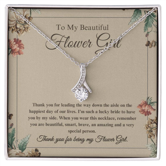 Flower Girl - Thank You - Alluring Beauty Necklace