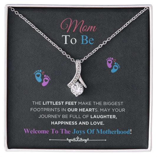 Mom To Be - Littlest Feet - Alluring Beauty Necklace