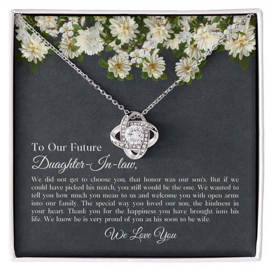 To Our Future Daughter-In-Law - The One - Love Knot Necklace