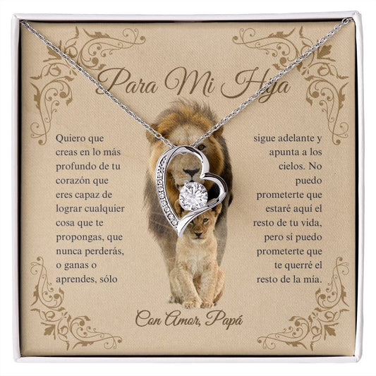 Para Mi Hija - Ganas O Aprendes - Forever Love Necklace